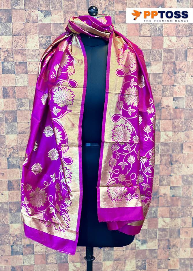 Pptoss Banarasi SIlk Dupatta 6 Fancy Casual Wear Designer Dupatta Collection